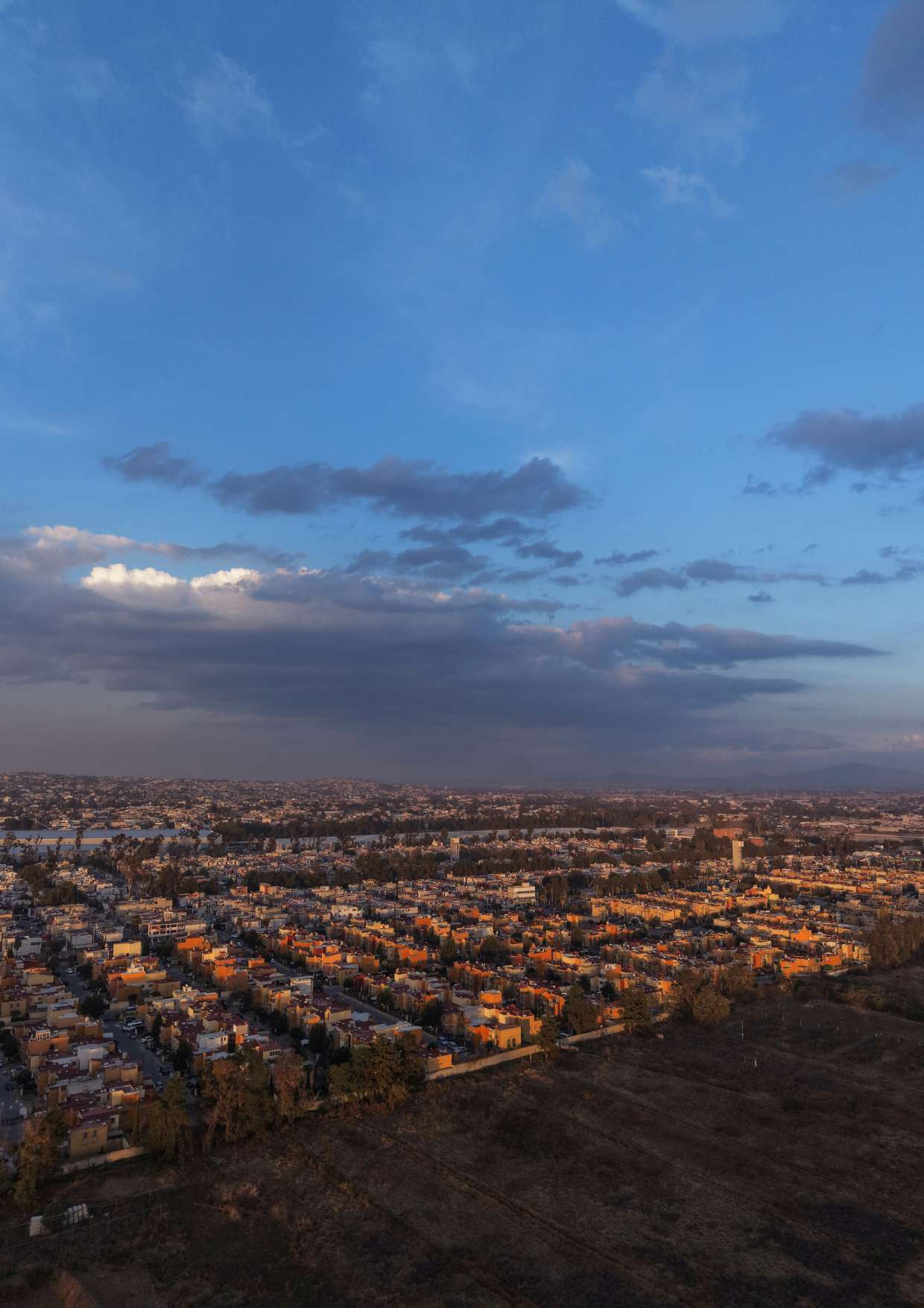 Aerial view of South African township